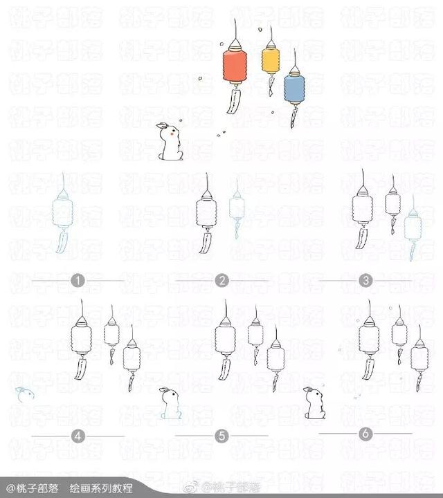 月饼图片简笔画，月饼的简笔画（月饼节手帐简笔画教程）