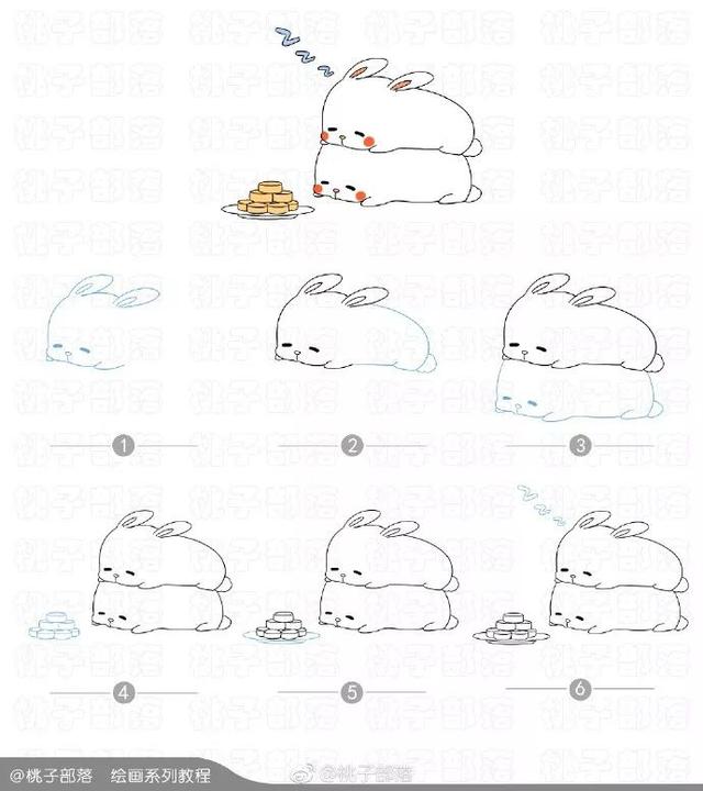 月饼图片简笔画，月饼的简笔画（月饼节手帐简笔画教程）