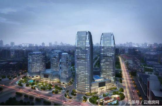 昆明双塔有多少层，昆明双塔多高（万达、顺城、永和府……）