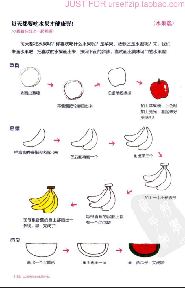 蔬菜水果简笔画，50种蔬菜简笔画带颜色 蔬菜水果（简笔画水果蔬菜教程）