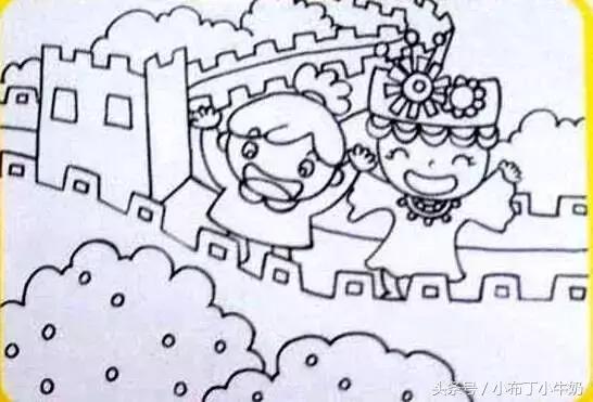 长城简笔画简单又漂亮，长城怎么画简笔画（国庆手抄报丨长城怎么画）