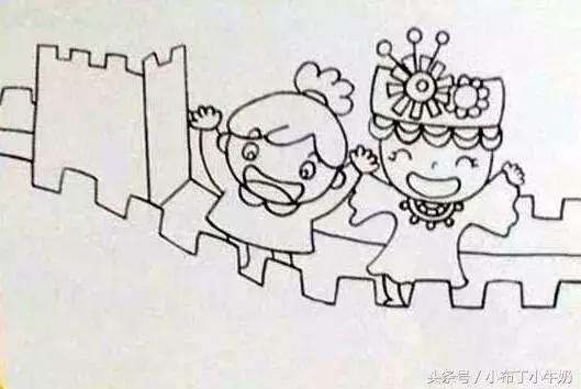 长城简笔画简单又漂亮，长城怎么画简笔画（国庆手抄报丨长城怎么画）