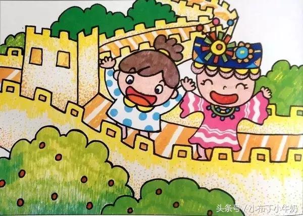 长城简笔画简单又漂亮，长城怎么画简笔画（国庆手抄报丨长城怎么画）