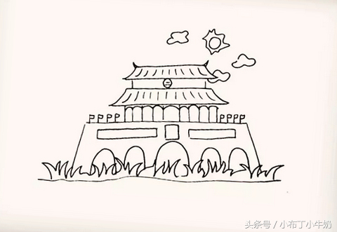 长城简笔画简单又漂亮，长城怎么画简笔画（国庆手抄报丨长城怎么画）