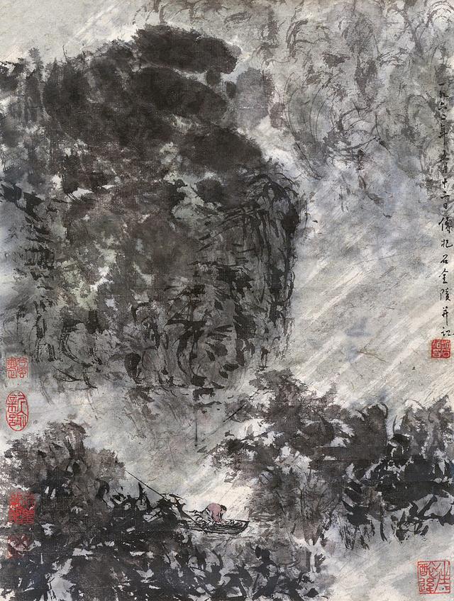 傅抱石作品,傅抱石作品邮票(国画大师傅抱石作品集欣赏)
