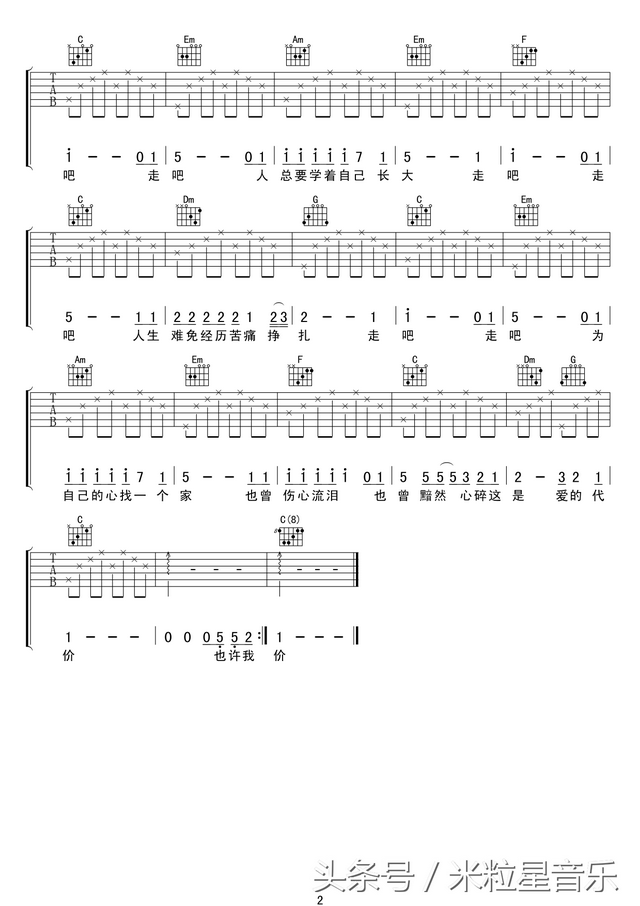 吉他新手入门曲谱，比较适合初学者入门的吉他曲谱有哪些（吉他初学者必会的10首简单吉他谱）