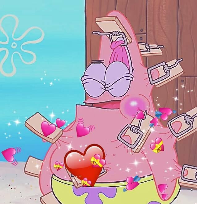 派大星情侣头像，派大星情侣头微信（今日份海绵宝宝和派大星）