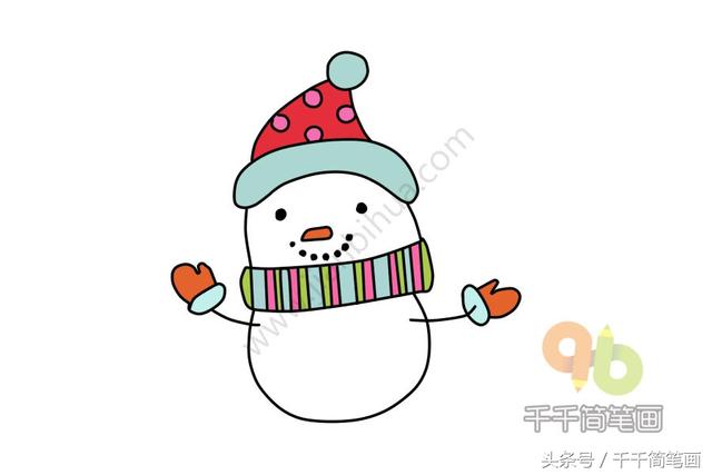 冬天的雪人怎么画，冬天简笔画雪人（小朋友喜欢的画画）
