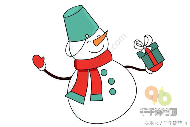 冬天的雪人怎么画，冬天简笔画雪人（小朋友喜欢的画画）