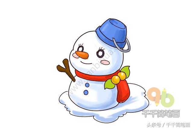 冬天的雪人怎么画，冬天简笔画雪人（小朋友喜欢的画画）