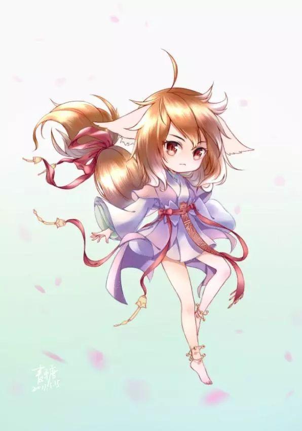 sai怎么改变线稿的颜色（涂山红红Q版上色教程）