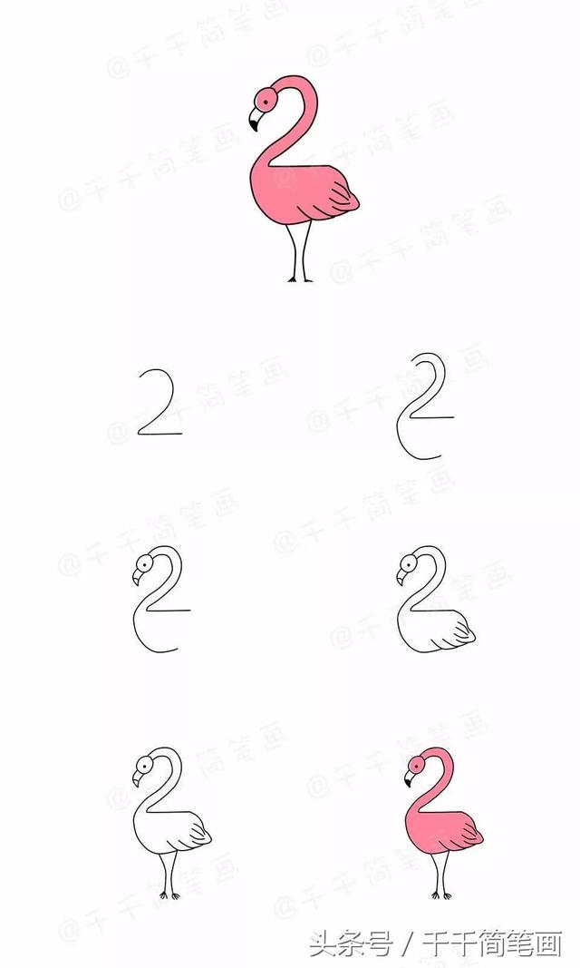 关于数字的小图案怎么画简笔画，数字简笔画，一边陪玩一边学习