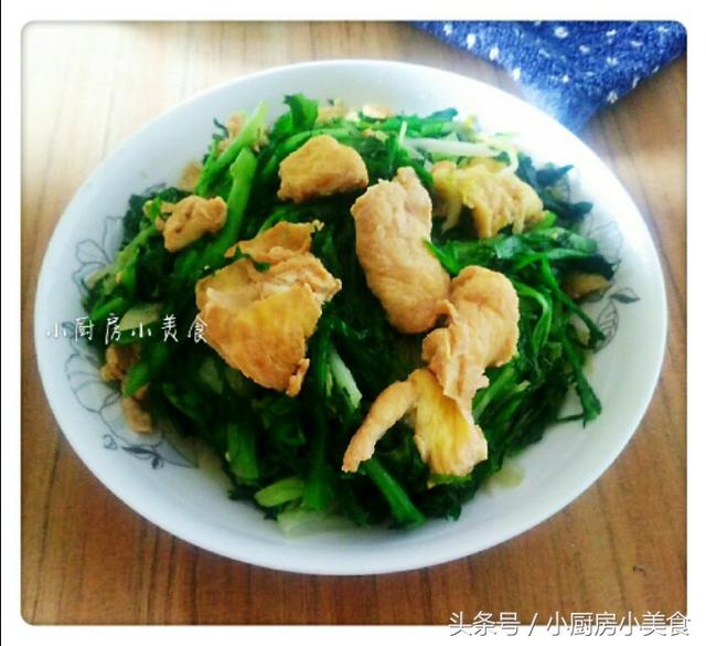  苦菊炒鸡蛋窍门，苦菊除了凉拌还能这样吃 