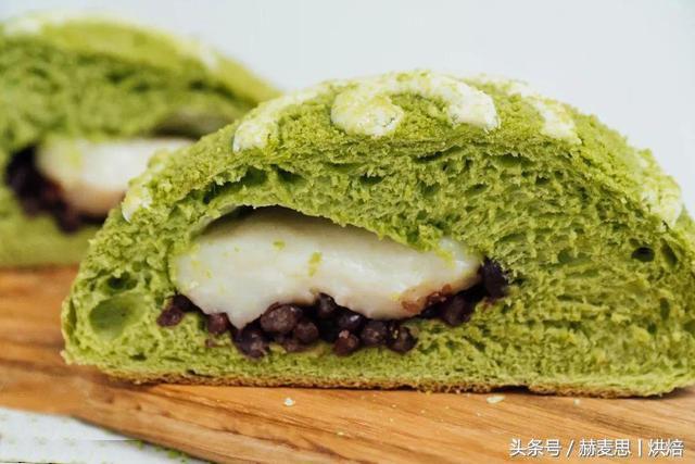 抹茶红豆麻薯的做法，奶茶麻薯做法（小清新抹茶红豆麻薯软欧包丨详细制作步骤）
