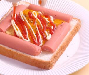 圖片[5]-【火腿雞蛋三明治】做法步驟圖  簡單3分鐘 補鈣又健腦 孩子早-起舞食譜網