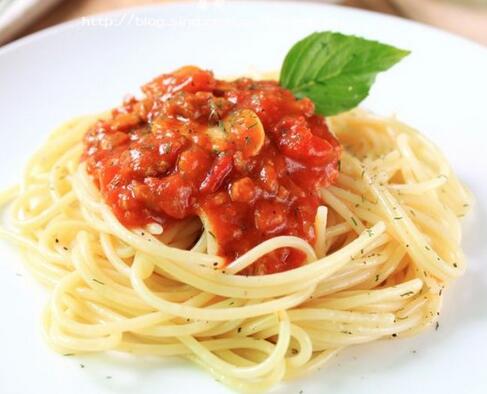 【番茄肉酱意大利面】做法步骤图 面条弹牙有嚼劲 比大饭店的-起舞食谱网