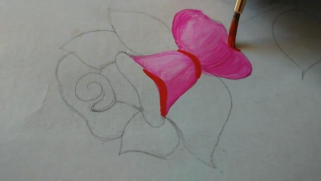玫瑰画教程图解，玫瑰花图案的手绘方法