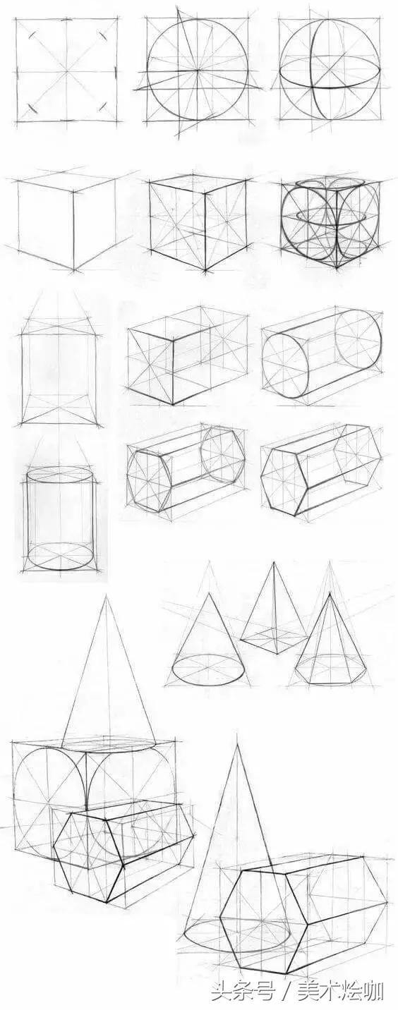 儿童素描入门基础，100个基础绘画资料请签收