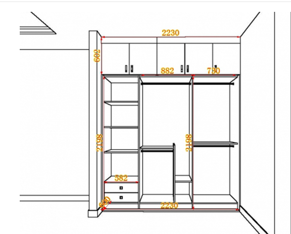 衣柜尺寸标准多少，衣柜尺寸标准多少一平方（打了30年衣柜的老木工）