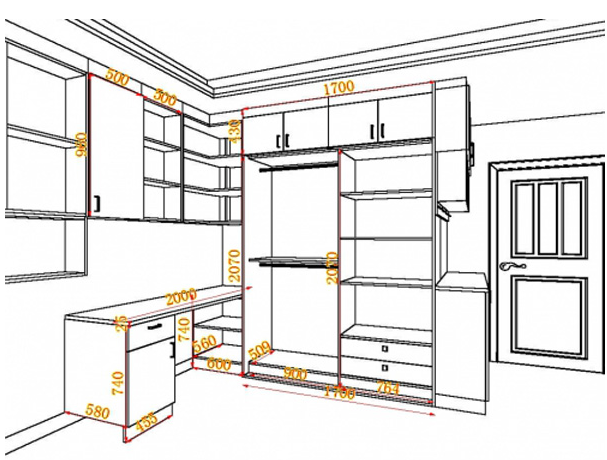衣柜尺寸标准多少，衣柜尺寸标准多少一平方（打了30年衣柜的老木工）