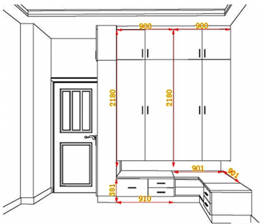 衣柜尺寸标准多少，衣柜尺寸标准多少一平方（打了30年衣柜的老木工）
