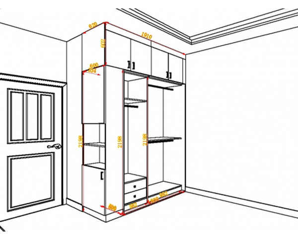 衣柜尺寸标准多少，衣柜尺寸标准多少一平方（打了30年衣柜的老木工）