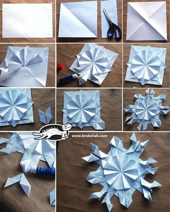 雪花剪纸教程，雪花剪纸教程图解（最全最详细的幼儿园手工剪纸雪花大全）