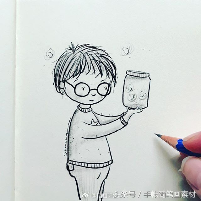铅笔画简笔画，怎样用铅笔画简单的树（小朋友的日常简笔画~漂亮的铅笔画~）
