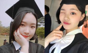 学士服帽子正确戴法，安利显脸小的学士帽发型~