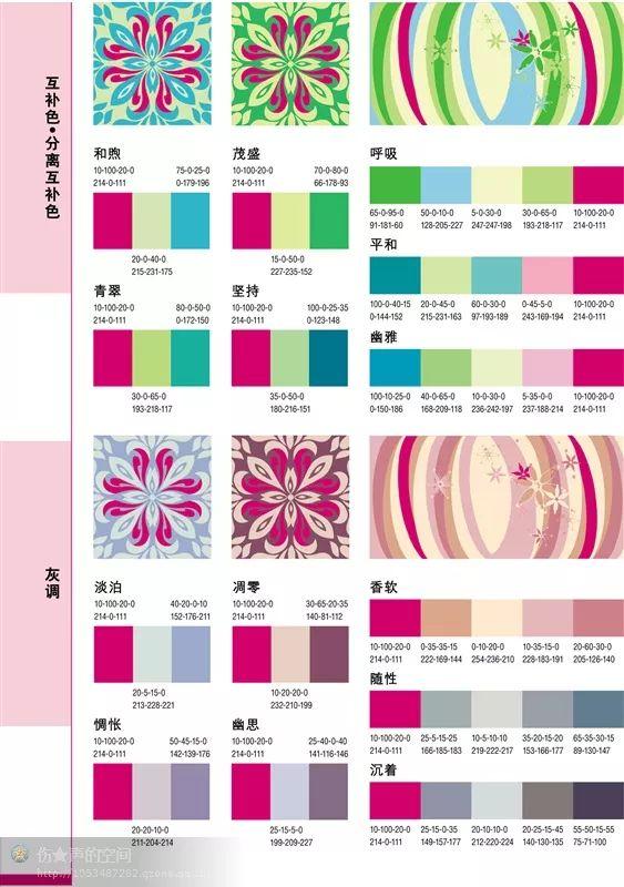 配色方案图谱(广告配色方案图谱)