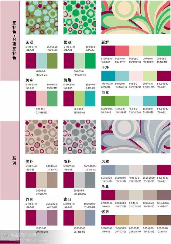 配色方案图谱(广告配色方案图谱)
