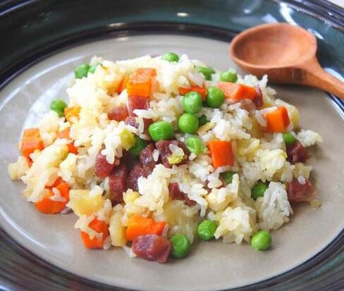 【五彩饭】做法步骤图 每顿2大碗 小孩个头蹭蹭长！-起舞食谱网