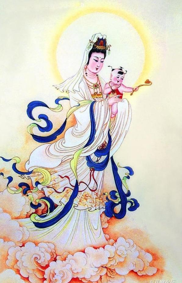 观世音菩萨和送子观音的区别,观音菩萨送子图 - 玉三网