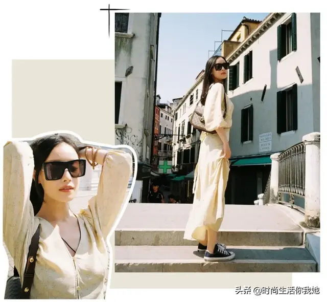 麻豆网官网萧萧麻豆网，2020春季最时尚穿搭“平底+裙”
