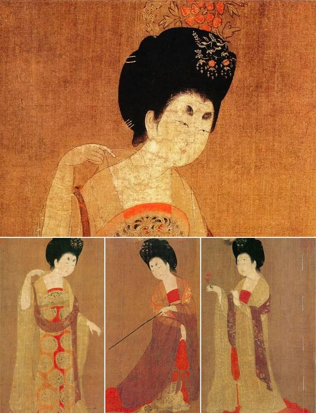古装照片大全仙女，简笔画的古装仙女哇，抱图111，微信头像（丰腴之美——卡通画唐代仕女）