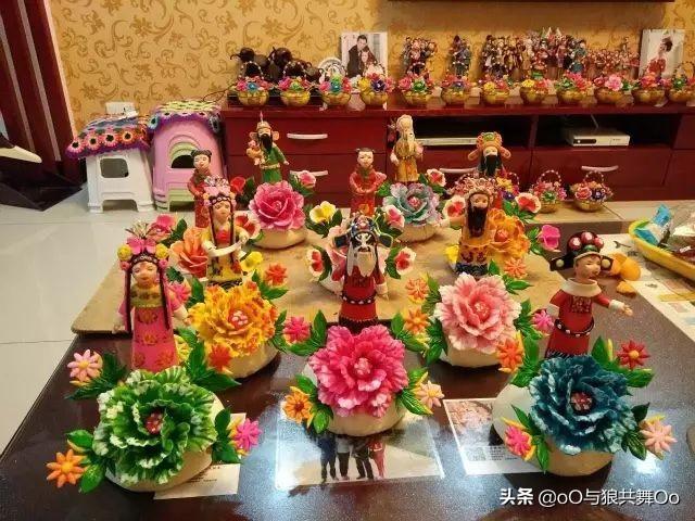 山西花馍馍图片，传统手艺手工花馍（山西民俗“蒸花馍”）