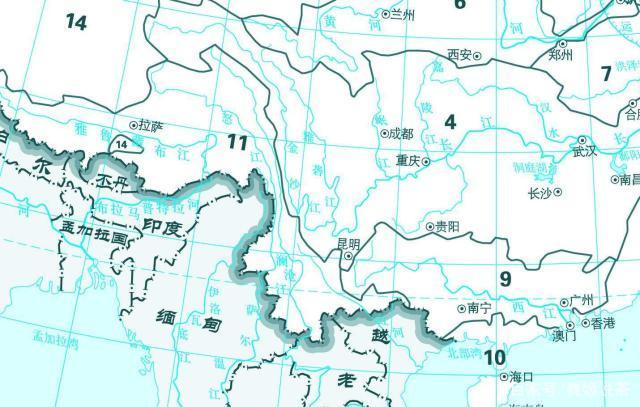 澜沧江流经地图，澜沧江流经云南地图（普洱茶的母亲河——澜沧江）