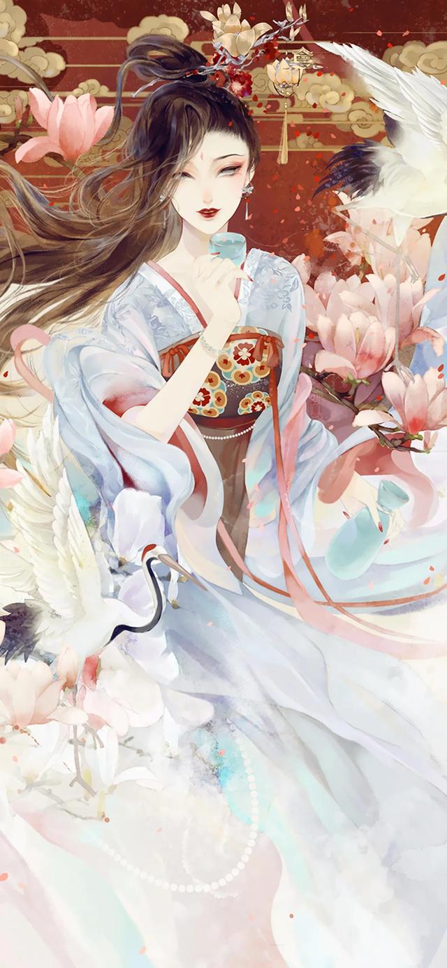 古风美女手绘图片，微信头像，古风美女手绘图片（古风美女系列手绘插画合集㈡：）