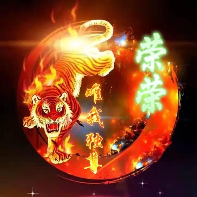 卡通老虎图片，虎（霸气虎全名微信头像：唯我独尊）