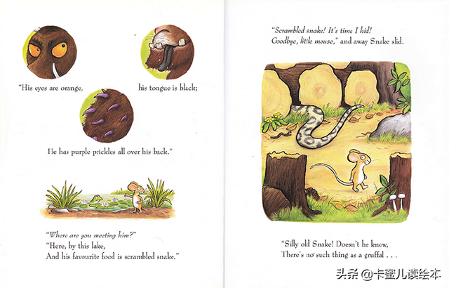 英文绘本小故事，英语绘本故事（Gruffalo》咕噜牛的故事）