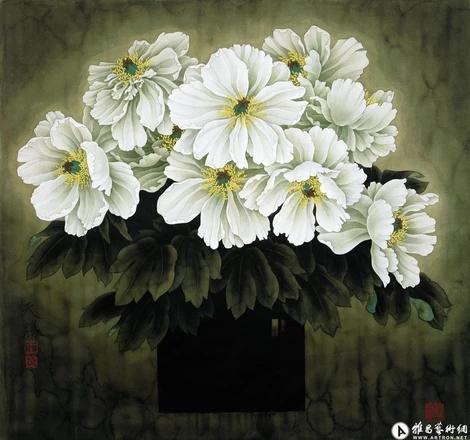 王天胜国画精品欣赏，现代工笔画院院长王天胜作品