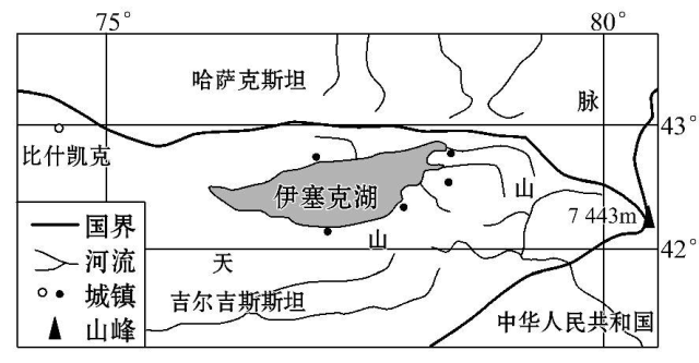 伊塞克湖属于内陆咸水湖，是我国青海湖的十几倍