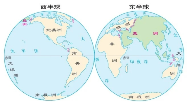 亚洲的纬度位置，亚洲的经纬度位置（填图记忆与测试——亚洲1）