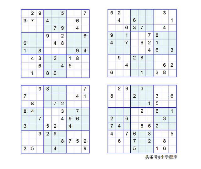 数独的入门解题方法，九宫数独练习和方法