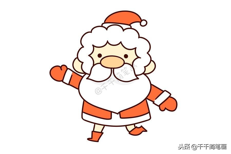 圣诞老人怎么画，小孩怎样画简单的圣诞老人（儿童轻松学画10种圣诞老人简笔画）