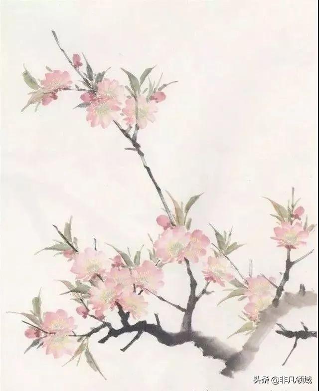 桃花简笔画怎么画，一学即会的步骤图（国画基础入门教程——燕子、柳树、桃花的画法）