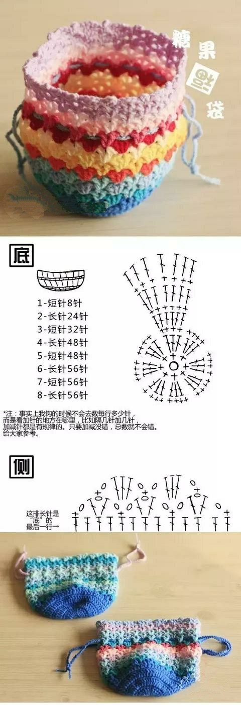 二十多款时尚的钩针包包图解，教你钩一款漂亮包包（20款非常有颜值钩针收纳包）