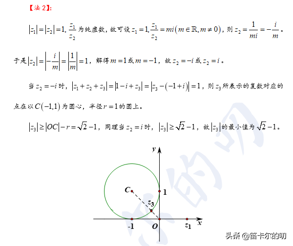 复数公式大全，一个虚数的模（第一百一十一夜）