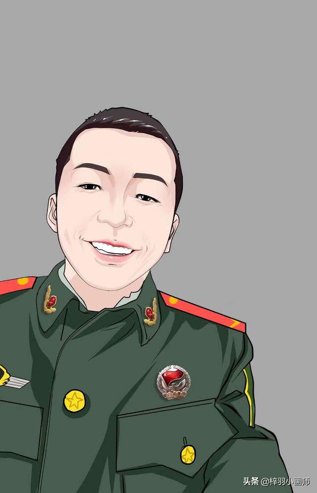 军人动漫手绘头像/敬礼✨微信，苏柒：军人动漫手绘头像/敬礼✨（左手月饼右手敬礼）