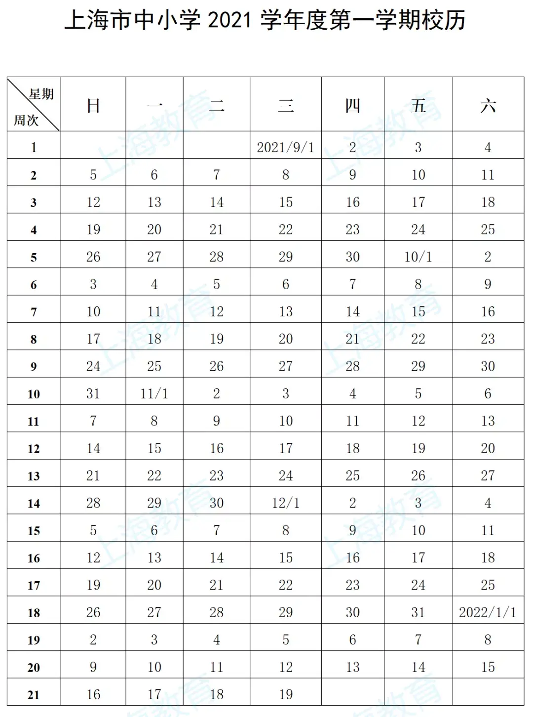 复旦大学校历(复旦大学课程表2022)插图